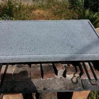 Griglia Piastra in pietra lavica 40X40X3 barbecue