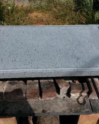 Griglia Piastra in pietra lavica 40X40X3 barbecue