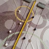 2 Collane Donna con inserti bianchi o neri Nuove