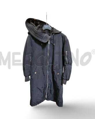 GIACCA DONNA LOVE MOSCHINO NERO CAPPUCCIO PELO