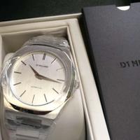 D1 milano orologio acciaio fondo silver