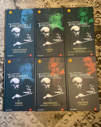 Lotto 6 Libri con CD Arturo Toscanini