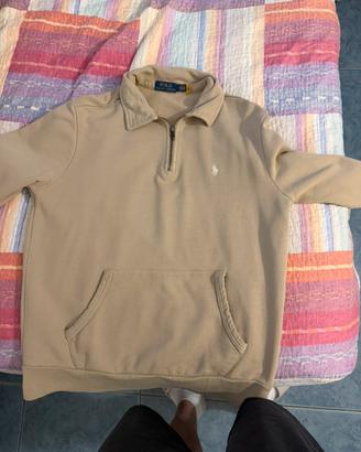 Felpa mezza zip polo ralph lauren