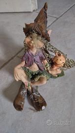 Statuetta elfo con lumaca