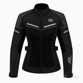 Giacca Moto Donna Traforata Con  Memb. Antiacqua