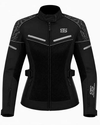 Giacca Moto Donna Traforata Con  Memb. Antiacqua
