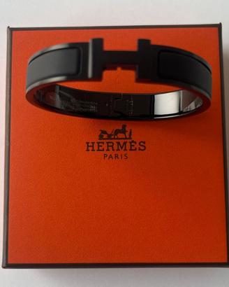 bracciale hermes Clic HH So Black nuovo unisex