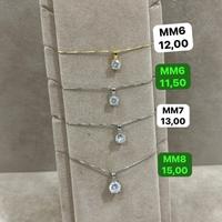 Collana con punto luce argento 925