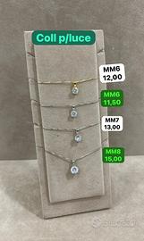 Collana con punto luce argento 925