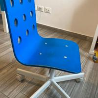 Sedia bambini IKEA da scrivania con rotelle