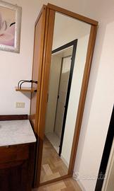 Mobile ingresso con specchiera porta abiti