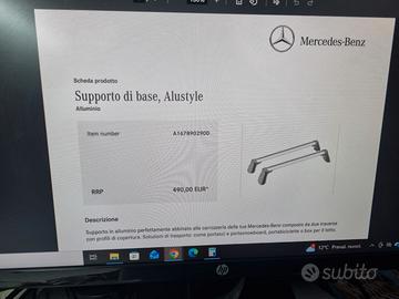 Barre portapacchi Mercedes Benz Classe A