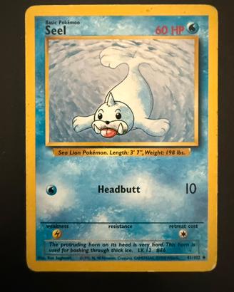 Pokemon Seel Set Base 41/102 ENG