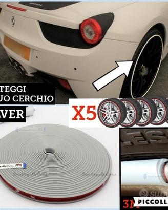 PROTEZIONE CERCHI in lega MASERATI Bordino BIANCO