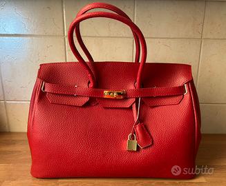 Borsa Paolo Baldini in Vera Pelle Rossa