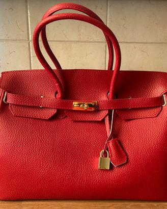 Borsa Paolo Baldini in Vera Pelle Rossa