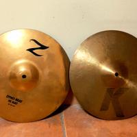 piatti hi hat batteria zildjian dyno beat 13"