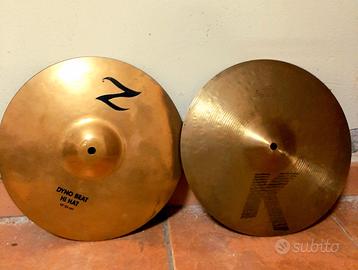 piatti hi hat batteria zildjian dyno beat 13"