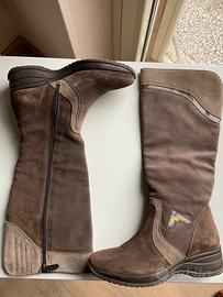 Stivali donna camoscio tortora ANDREA MORELLI