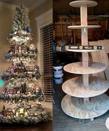 struttura albero di natale in legno 