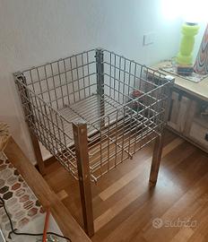 cesto espositore professionale metallo pesante