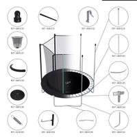 tappeto elastico decathlon 240 con rete