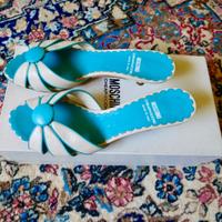 Sandali MOSCHINO n. 37 originali, in pelle