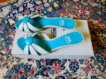 Sandali MOSCHINO n. 37 originali, in pelle