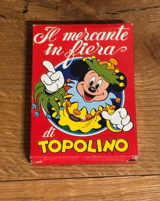 Carte da gioco il mercante in fiera topolino