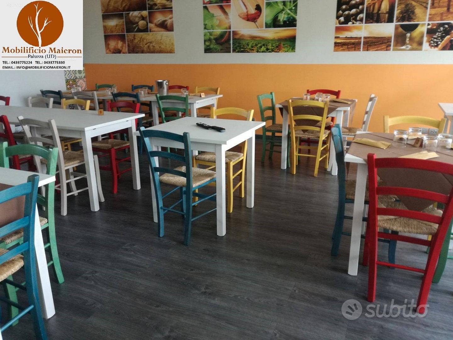 Sedie Colorate Cerco Tavoli E Sedie Per Pizzeria Usati Aste