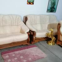 SET DIVANI reale 3+2+1 in pelle ! CONSEGNA !