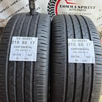 2 PNEUMATICI 215/55 R17 CONTINENTAL ESTIVE