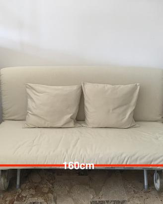 Divano Ikea 3 posti - letto matrim. sfoderabile