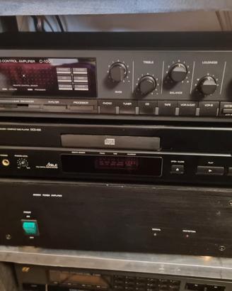 Preamplificatore Sansui + Finale Nuova Elettronica