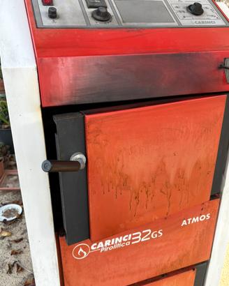 Biomassa stufa caldaia legna Carinci 32 GS puffer