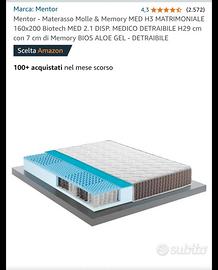  materasso nuovo ancora imballato 