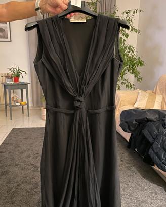 Vestito estivo di seta silk tg 40 nero,