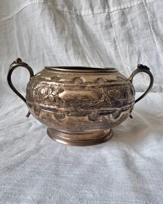 Zuccheriera inglese Sheffield vintage silverplated