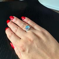 Anello pietra della luna 925