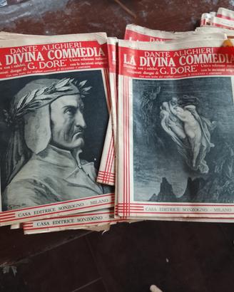 la Divina commedia di Dante Alighieri in fascicoli