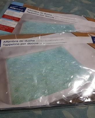 2 tappetini per doccia antiscivolo