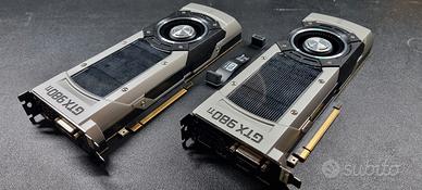 2 schede video gtx 980 ti in SLI