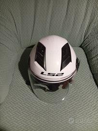 Casco jet con visiera taglia S