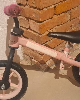 Balance bike rosa senza pedali