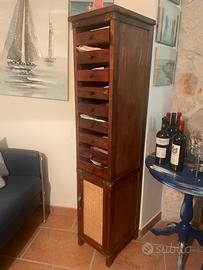 Mobile Settimino / Cassettiera Verticale in legno