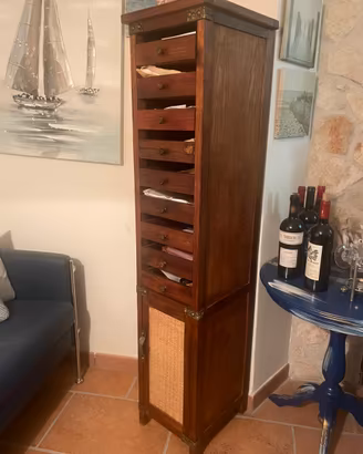Mobile Settimino / Cassettiera Verticale in legno