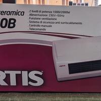 Stufa a muro in ceramica Vortis