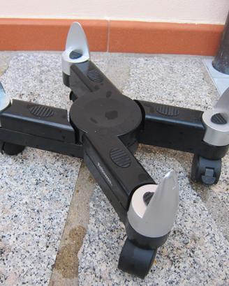 Supporto carrello a “X" porta PC Tower