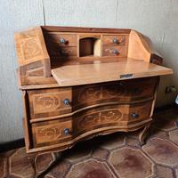 Ribalta in noce con intarsi anni 60'