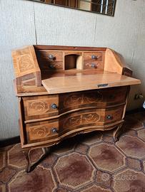 Ribalta in noce con intarsi anni 60'